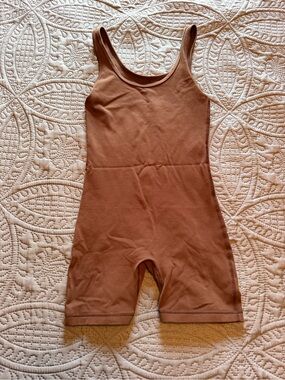 TnAction Biker short Jumpsuit - Brown XS